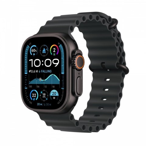 Apple Watch Ultra 2 GPS + Cellular, koperta 49 mm z tytanu w kolorze czarnym z paskiem Ocean w kolorze czarnym Apple Watch Ultra 2 GPS + Cellular, koperta 49 mm z tytanu w kolorze czarnym z paskiem Ocean w kolorze czarnym