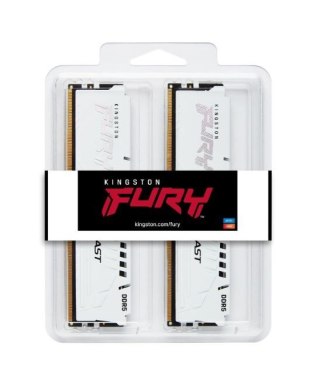 Kingston Pamięć DDR5 Fury Beast White 32GB(2*16GB)/6000 CL36