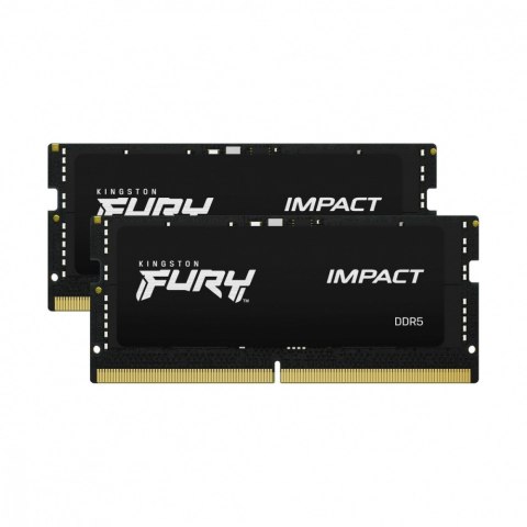 Kingston Pamięć DDR5 SODIMM Fury Impact 32GB(2*16GB)/5600 CL40 Kingston Pamięć DDR5 SODIMM Fury Impact 32GB(2*16GB)/5600 CL40