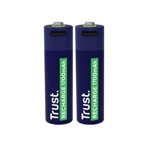Trust Baterie akumulatory AA USB-C 2 sztuki Trust Baterie akumulatory AA USB-C 2 sztuki