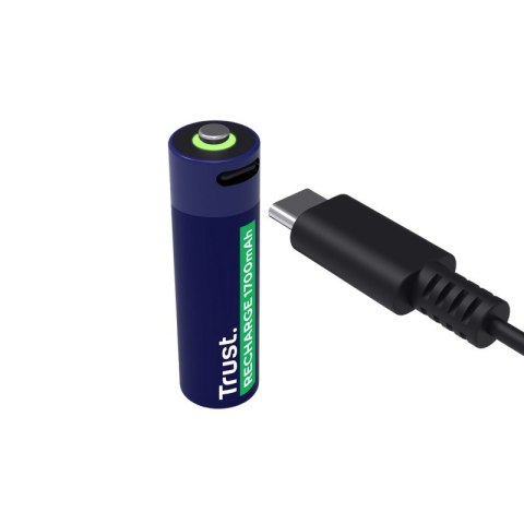 Trust Baterie akumulatory AA USB-C 2 sztuki Trust Baterie akumulatory AA USB-C 2 sztuki