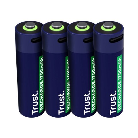 Trust Baterie akumulatory AA USB-C 4 sztuki Trust Baterie akumulatory AA USB-C 4 sztuki