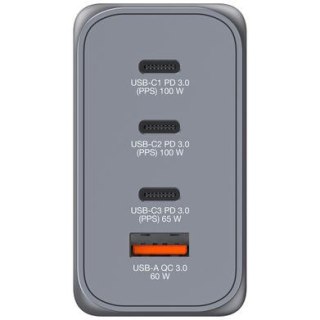 Verbatim Ładowarka GNC-200 32204 GaN 200W, PD 3.0, QC 3.0, 3x USB-C, 1x USB-A, UE/UK