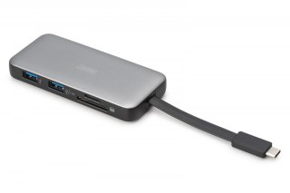 Digitus Stacja dokująca podróżna USB Typ C 7-portów HDMI 4K/60Hz PD 3.0