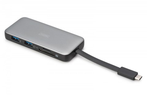 Digitus Stacja dokująca podróżna USB Typ C 7-portów HDMI 4K/60Hz PD 3.0