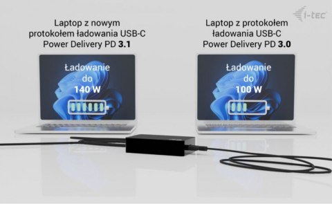 I-tec Zasilacz Universal Charger USB-C PD 3.1 140 W I-tec Zasilacz Universal Charger USB-C PD 3.1 140 W