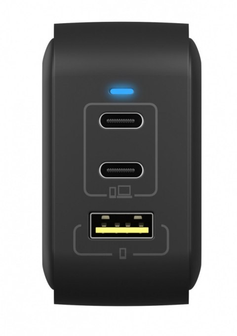 IcyBox Ładowarka IB-PS1030-PD 65 WATT, 2x TYPE-C, 1x Type-A