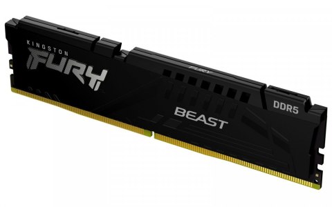 Kingston Pamięć do PC DDR5 Fury Beast 16GB(1*16GB)/6000 CL36 czarna Kingston Pamięć do PC DDR5 Fury Beast 16GB(1*16GB)/6000 CL36 czarna