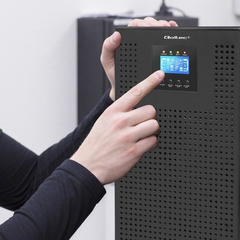 Qoltec Zasilacz awaryjny UPS 3-fazowy | 20kVA | 20kW | LCD | EPO | USB |Power factor 1.0
