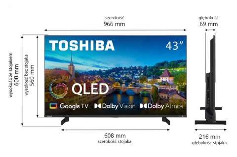 Toshiba Telewizor QLED 43 cale 43QG5E63DG