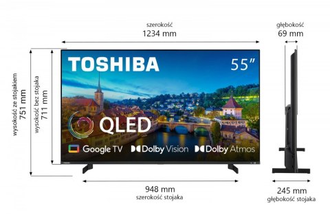 Toshiba Telewizor QLED 55 cali 55QG5E63DG