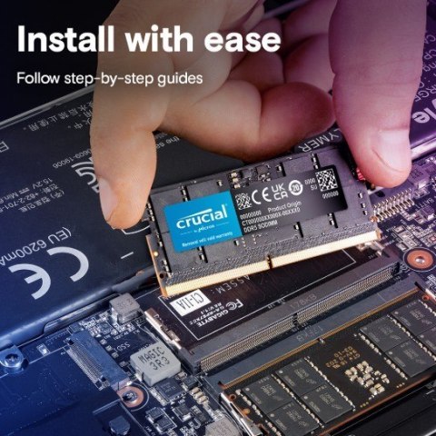 Crucial Pamięć DDR5 SODIMM 24GB/5600 (2*12GB) CL46 (24Gbit) Crucial Pamięć DDR5 SODIMM 24GB/5600 (2*12GB) CL46 (24Gbit)