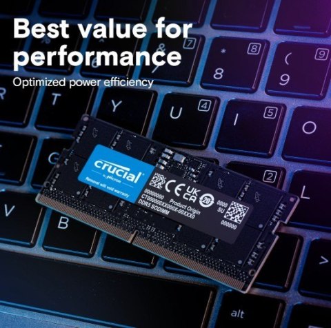 Crucial Pamięć DDR5 SODIMM 24GB/5600 (2*12GB) CL46 (24Gbit) Crucial Pamięć DDR5 SODIMM 24GB/5600 (2*12GB) CL46 (24Gbit)