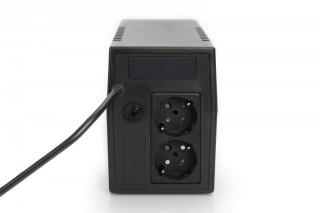 Digitus UPS Line-Ineractive LED BASIC, 600VA/360W, 1x12V/7Ah, AVR, 2x Schuko CEE 7/3