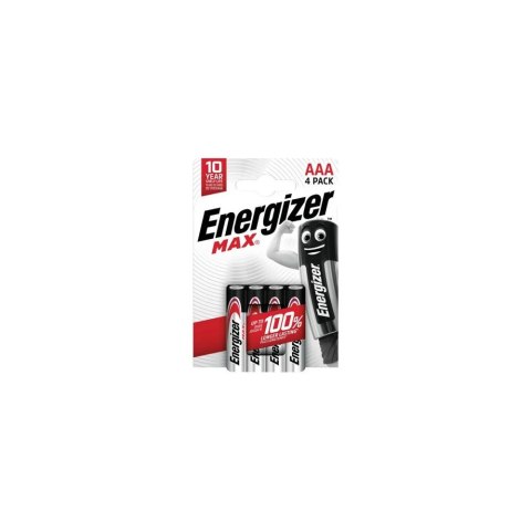 Energizer Baterie alkaliczne LR03/AAA blister 4szt. ENERGIZER MAX Energizer Baterie alkaliczne LR03/AAA blister 4szt. ENERGIZER MAX