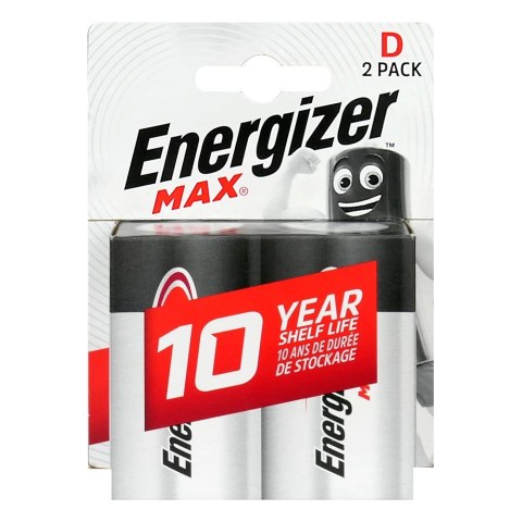 Energizer Baterie alkaliczne LR20/D blister 2szt. ENERGIZER MAX Energizer Baterie alkaliczne LR20/D blister 2szt. ENERGIZER MAX