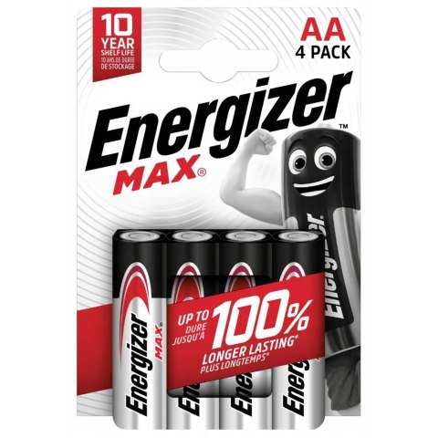 Energizer Baterie alkaliczne LR6/AA MAX blister 4 sztuki Energizer Baterie alkaliczne LR6/AA MAX blister 4 sztuki
