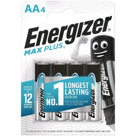 Energizer Baterie alkaliczneLR6/AA blister 4szt. ENERGIZER MAX PLUS Energizer Baterie alkaliczneLR6/AA blister 4szt. ENERGIZER MAX PLUS
