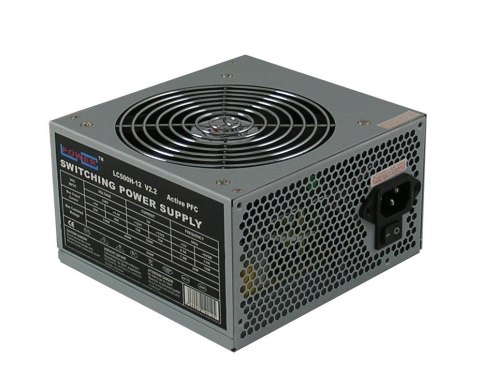 LC-POWER ZASILACZ 500W LC500H-12 V 2.2 aPFC 120mm 4 x SATA 2x PATA 1x PCIe ACTIVE PFC LC-POWER ZASILACZ 500W LC500H-12 V 2.2 aPFC 120mm 4 x SATA 2x PATA 1x PCIe ACTIVE PFC