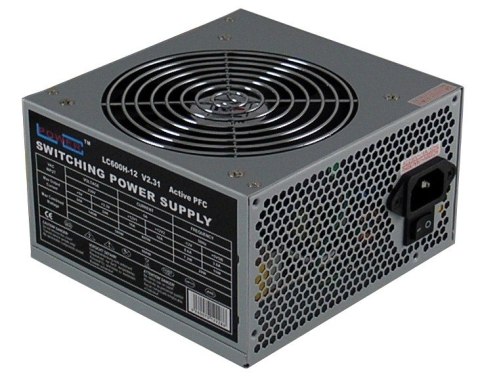 LC-POWER ZASILACZ 600W LC600H-12 V2.31 120mm 4x SATA 2x PATA 2x PCIe Active PFC LC-POWER ZASILACZ 600W LC600H-12 V2.31 120mm 4x SATA 2x PATA 2x PCIe Active PFC