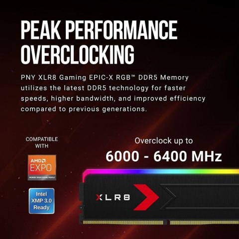 PNY Pamięć DDR5 32GB 6000 C36 2x16 MD32GK2D5600036XRGB