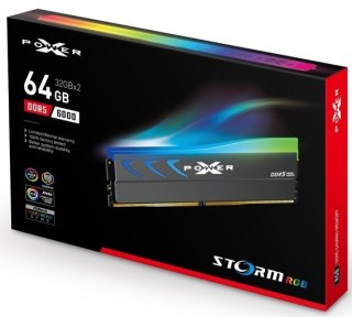 Silicon Power Pamięć DDR5 XPOWER Storm RGB 64GB/6000 2*32GB CL38 szara