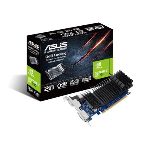 Asus Karta graficzna GeForce GT730 2GB DDR5 PCI 2.0 64BIT DVI-D/HDMI/HDCP Asus Karta graficzna GeForce GT730 2GB DDR5 PCI 2.0 64BIT DVI-D/HDMI/HDCP