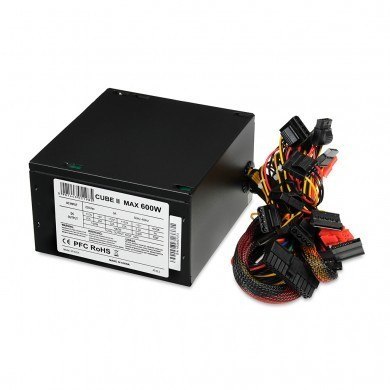 IBOX Zasilacz 600 W CUBE II APFC 12 CM BLACK IBOX Zasilacz 600 W CUBE II APFC 12 CM BLACK