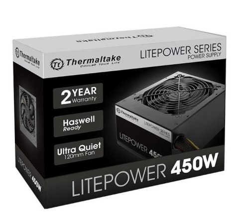 Thermaltake Litepower II Black 450W (Active PFC, 2xPEG, 120mm) Thermaltake Litepower II Black 450W (Active PFC, 2xPEG, 120mm)
