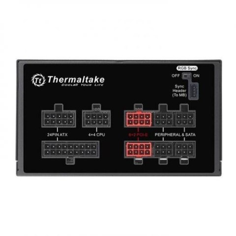 Thermaltake Zasilacz Toughpower Grand RGB Sync 750W Mod.(80+ Gold, 4xPEG, 140mm) Thermaltake Zasilacz Toughpower Grand RGB Sync 750W Mod.(80+ Gold, 4xPEG, 140mm)