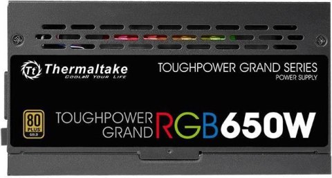 Thermaltake Zasilacz modularny Toughpower Grand RGB 650W (80+ Gold, 4xPEG, 140mm) Thermaltake Zasilacz modularny Toughpower Grand RGB 650W (80+ Gold, 4xPEG, 140mm)