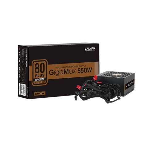 Zalman Zasilacz GigaMax 550W 80+ BRONZE EU ZM550-GVII Zalman Zasilacz GigaMax 550W 80+ BRONZE EU ZM550-GVII