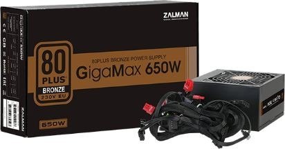Zalman Zasilacz GigaMax 650W 80+ BRONZE EU ZM650-GVII Zalman Zasilacz GigaMax 650W 80+ BRONZE EU ZM650-GVII