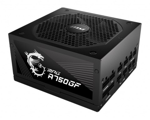 MSI Zasilacz MPG A750GF 750W 80PLUS GOLD F.MODULAR MSI Zasilacz MPG A750GF 750W 80PLUS GOLD F.MODULAR