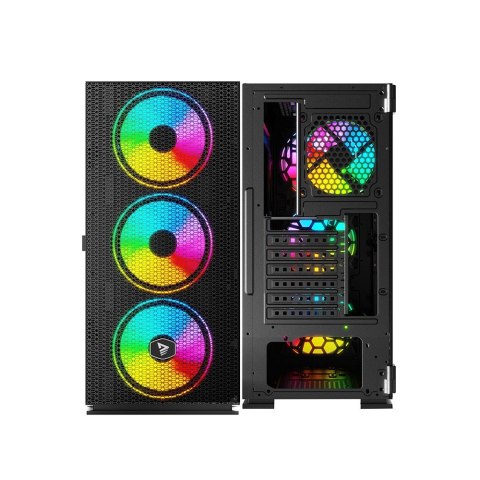 Savio Obudowa komputerowa, ARGB Mesh/Glass, Raptor X1