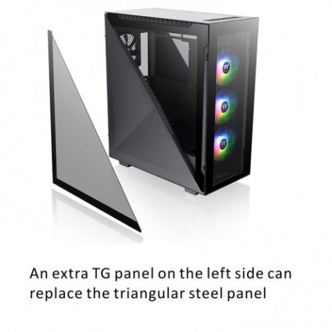 Thermaltake Obudowa - Divider 500 ARGB Tempered Glass - Czarna Thermaltake Obudowa - Divider 500 ARGB Tempered Glass - Czarna