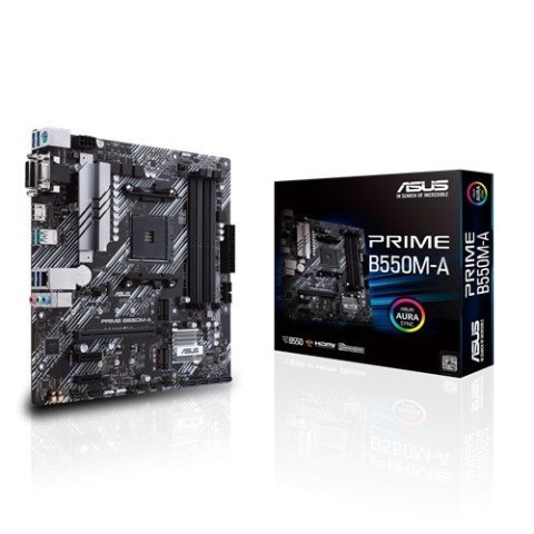 Asus Płyta główna PRIME B550M-A AM4 4DDR4 DVI-D/HDMI M.2 mATX Asus Płyta główna PRIME B550M-A AM4 4DDR4 DVI-D/HDMI M.2 mATX