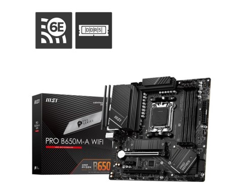MSI Płyta główna B650M-A WIFI AM5 4DDR5 HDMI/DP mATX