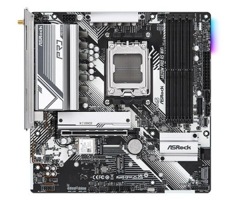ASRock Płyta główna A620M PRO RS WIFI AM5 4DDR5 HDMI/DP M.2 mATX ASRock Płyta główna A620M PRO RS WIFI AM5 4DDR5 HDMI/DP M.2 mATX