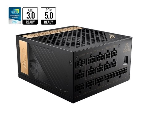 MSI Zasilacz MEG Ai1300P PCIE5 1300W 80PLUS PLATINUM F.MODULAR MSI Zasilacz MEG Ai1300P PCIE5 1300W 80PLUS PLATINUM F.MODULAR